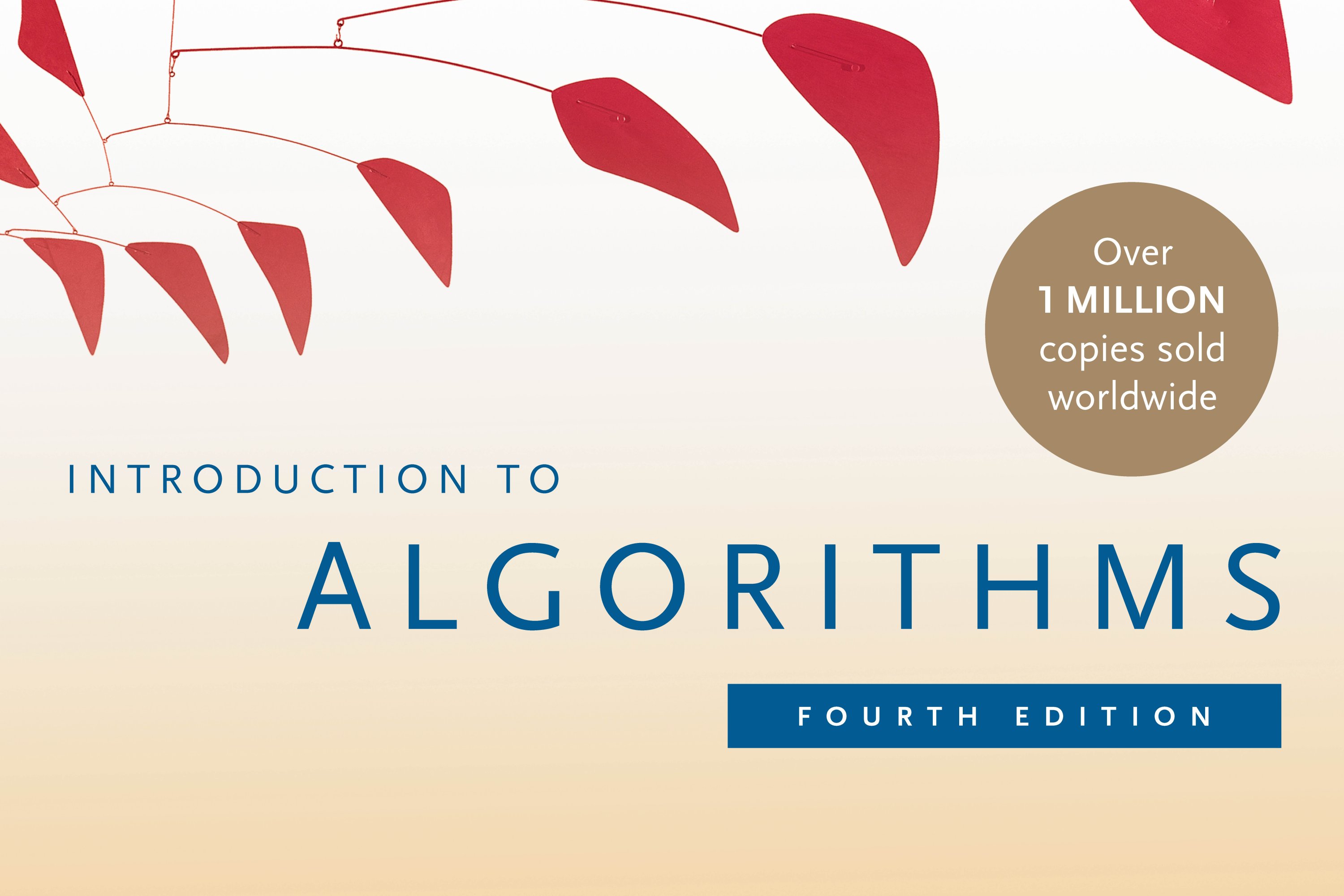 Cover of Introduction to Algorithms, Fourth Edition by Cormen, Leiserson, Rivest, and Stein, featuring a red Calder-style mobile on a white background